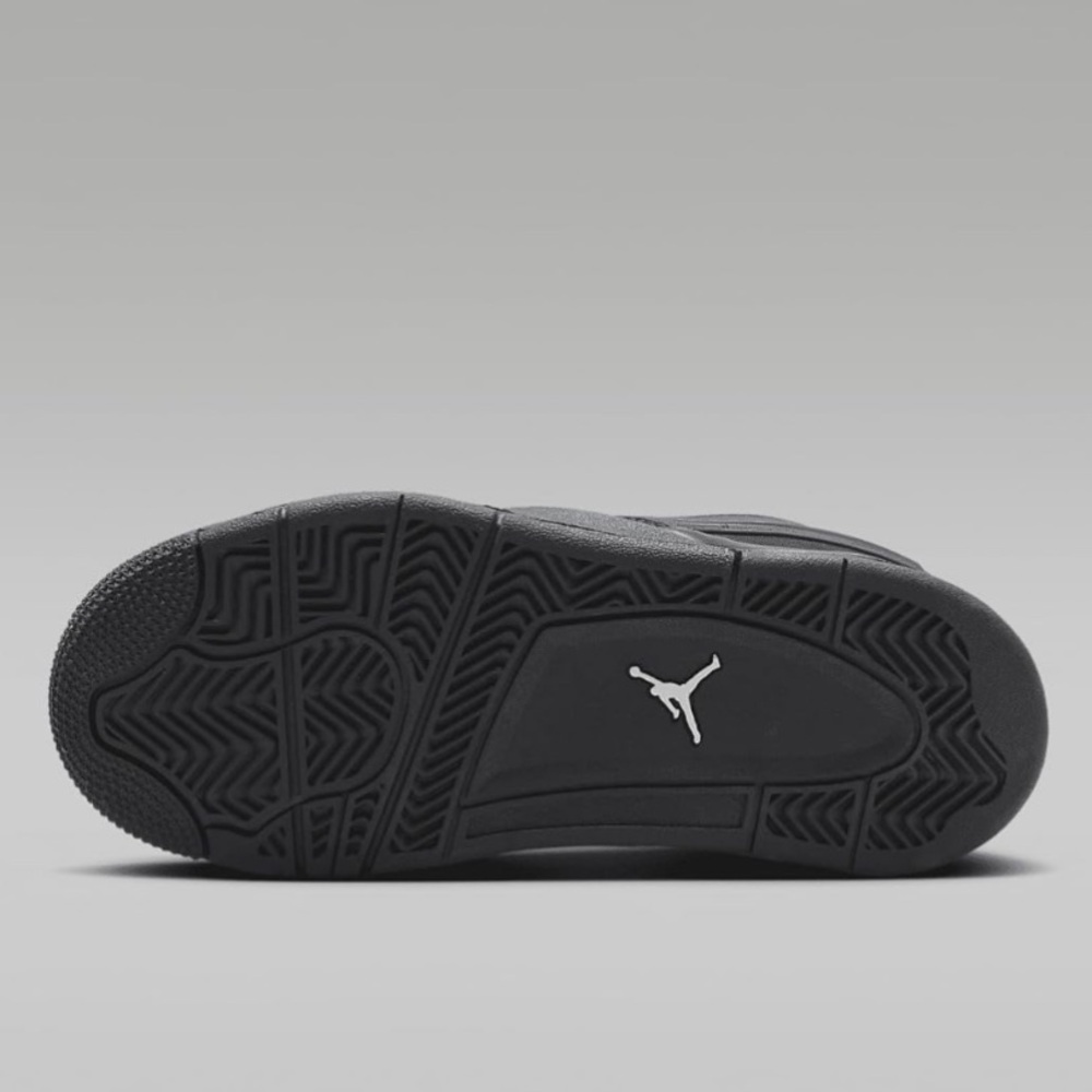 New Jordan 4 RM Little Kids' Shoes (FQ7936-004, Black/White) - Picture 5 of 14